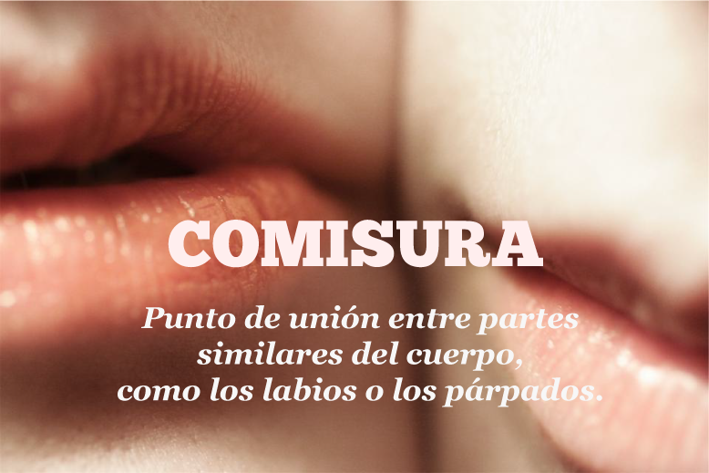 Palabras: comisura